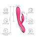 G Spot Rabbit Vibrator with Bunny Ears for Clitoris Stimulation,Rechargeable Quiet Vagina Stimulator with 10 Vibration Modes, Waterproof Dildo Sex Toys for Women and Couples