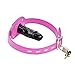 YiFeng Leather Lockable Ball Gag w/Lock Bondage Fetish Restraint Slave Roleplay Gimp 4 (Hot Pink, Long)