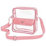 Clear Purse, iSPECLE Clear Stadium Bag Approved for NFL NCAA, Adjustable Strap