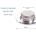 Kithchen Sink Strainer, 2 Pack Amsam Zp Stainless Steel Sink Strainer Stopper - Large Wide Rim 4.53