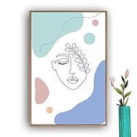Framed Canvas Wall Art Picasso Poster Print of Woman Canvas Prints Home Artwork Decoration for Living Room,Bedroom - 16x24 inches