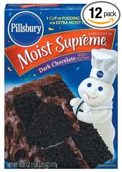 Pillsbury cake Mix moist supreme Dark chocolate #2 (051500701409)