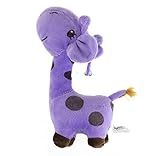SMTSMT Giraffe Dear Soft Plush Toy Animal Dolls Baby Kid Birthday Party Gift-Purple