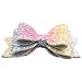 XIMA Glitter Hair Bows Clips Princess Hairgrips for Kids Hair Pin Hair Accessories (8pcs Glitter Bow Clip)
