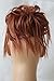 CAISHA XXL Hairpiece Scrunchie Updo Voluminous Slightly Wavy Messy Bun Copper Brown G14F