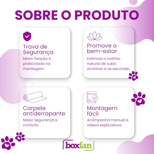Casinha de Gato MDF CRU 2 Andares com Rampa Arranhador