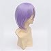 Sixbridge Anime Short Light Purple Cosplay Costume Party Wigs+Free Wig Cap