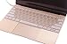 CaseBuy MacBook Pro 13 Keyboard Protector Cover Skin for New Macbook 12 Inch A1534 and New MacBook Pro 13 Inch A1708 (2016 Version, No TouchBar)(Hollow Gold)
