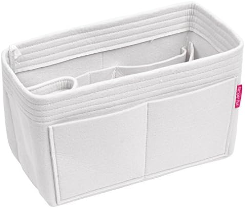 Handbag Organizer, Purse Organizer, Insert, Liner, Felt Structure Shaper X-Large, Extra Large, Light Grey