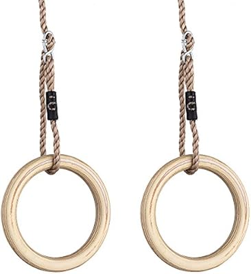 Happy Pie Play Adventure 1 Pair Wooden Gymnastic Rings Premium
