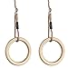 HAPPY PIE PLAY&ADVENTURE 1 Pair Wooden Gymnastic Rings - Premium Heavy Duty Rings for Body Strength and Cross Fit Training in Backyard Gym Rings with Pp Adjustable Ropes