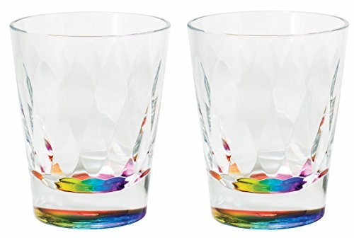 Merritt International Rainbow Prism 14 oz Tumbler, Set of 2 (25600)