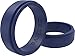 Silicone Wedding Rings 3 Pack Wedding Bands All Sizes for Active Men and Women, Fitness, Engineers, Sports, Weightlifting | Comfortable Fit, Skin Safe Soft Rubber Wedding Rings (Black, Blue, Gray, 10)