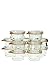 Weck 755 50 Mini Mold 12 Jars W/Glass Lids, 12 Rings, & 24 Clamps