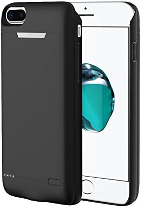 iPhone 6/6s/7 Smartphone Battery Case, 5500mAh Portable Charging Power Case, Lightweight Protective Extended Battery Case Cover (Black)