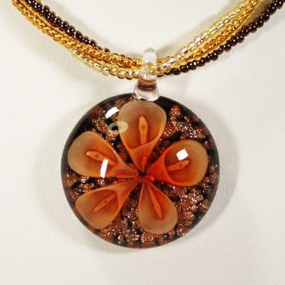 Amazon ベネチアンガラス ネックレス ネックレス 通販