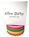 Glow Party UV Blacklight Reactive 200 ft. Total - Great Value - Fluorescent Neon Tape 1/2 in x 50 ft - (4 Pack - Pink, Green, Yellow, Orange - Matte Finish)