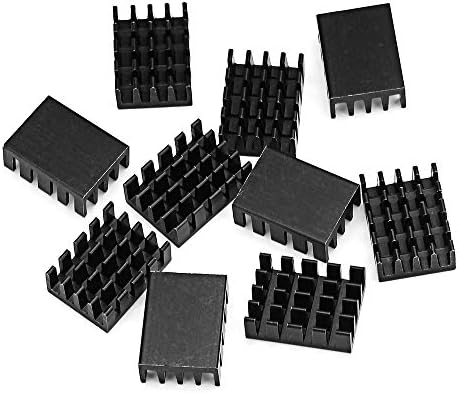 ROUHO 10Pcs 19x14x7mm Heat Sink Chip Special Radiator Aluminum Heat Conduction