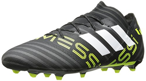 adidas Performance Men s Nemeziz Messi 17.2 FG Soccer Shoe, Black/White/Solar Yellow, 13 Medium US