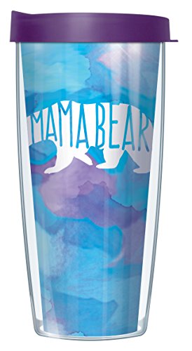Mama bear 16 oz traveler tumbler mug with lid