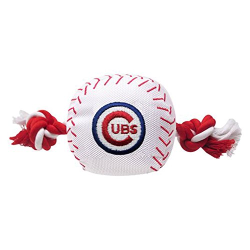 Pets First MLB Chicago Cubs Dog Nylon Baseball Rope Toy