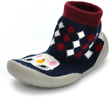 Enteer Baby Boys Girls Rubber First Walking Sock Shoes