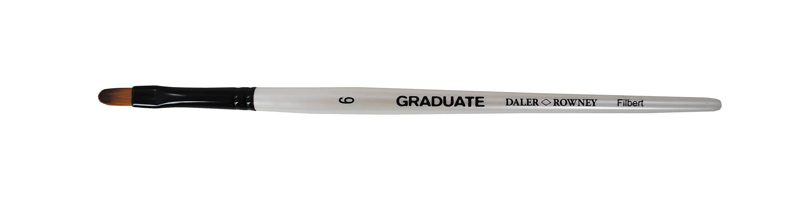 Daler-Rowney Graduate Multi-Technique Brush, Synthetic Hair, Short Handle, Filbert, 6