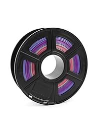 PLA 3D Printer Rainbow Multicolor Filamento, Precisión Dimensional +   0.001 in, 2.2 lbs Spool, 0.069 in, Multicolor