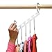 Wonder Hanger Max New & Improved, Pack of 10-3x The Closet Space for Easy, Effortless, Wrinkle-Free Clothes, Comes Fully Assembled, White