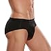DAVID ARCHY Men's Underwear Micro Modal Soft Comfy Briefs 4 Pack (S, Black/Navy Blue)