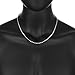 4mm Solid .925 Sterling Silver Military Ball Chain Necklace, 24 inches