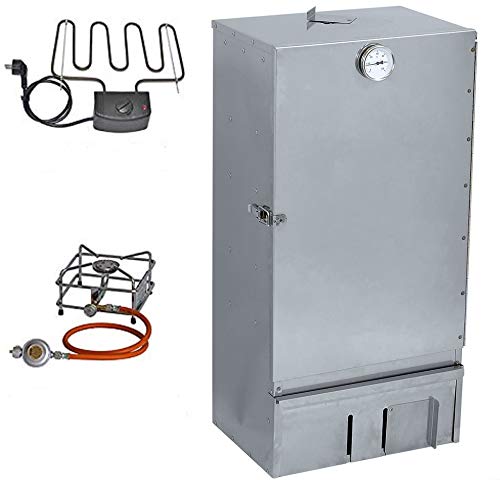 Nischenmarkt Räucherofen/Räucherschrank in Edelstahl + Gasbrenner 2,5kw mit viel Zubehör