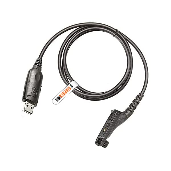 Earpiece Hub USB Programming Cable Compatible with Motorola DP3400 DP4400 DP4601 DGP4150 XPR6350 XPR7350 XPR7550 APX4000 APX7000 XiR P8268 XiR P8668 Multi-pin Walkie Talkie