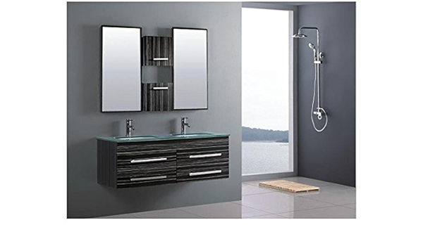 Trend Center Baño Combinación Nerja Lavabo y Muebles Negro ...