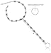 Bienvenu 2 PCS Beach Anklet Chain Bracelet Barefoot Sandals Wedding Foot Jewelry, Silver_Style 2