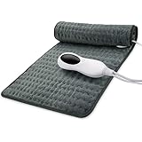 Heating Pad, 11.8*23.6 Inch For Back Pain & Cramps Relief - Hot Pad With 9 Heat Settings Auto Shut Off, Heat Pad - Fast Heating Moist And Dry Heat
