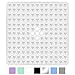 Yimobra Shower Stall Mat Non Slip, 21x21 Inch, Soft Square Bath Mat for Shower with Suction Cups and Drain Holes, Stall Floor Mats for Bathroom, Machine Washable, Bathroom Accessories, Clear