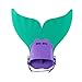 Adjustable Mermaid Swim Fin Diving Monofin Swimming Foot Flipper Mono Fin Swim Training for Kid Children (Green)