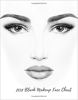 2018 Blank Makeup Face Chart Female Faces Amazoncom