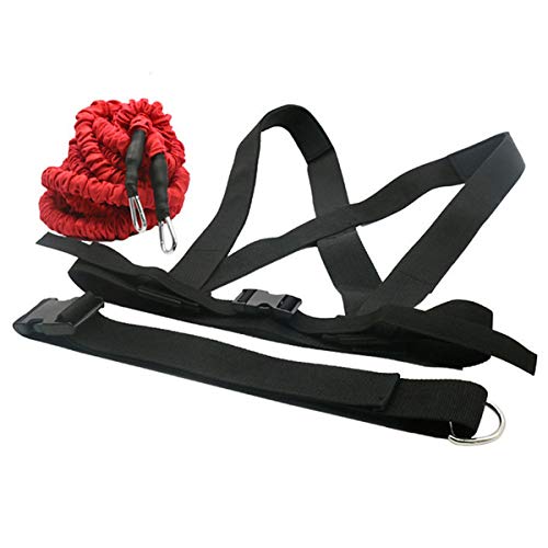 Fito Acceleration Speed Cord Resistance Bungee Band Running Training Band Equipment for Improving Speed Strength Power and Agility, Red