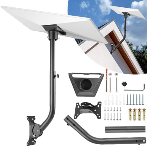 Starlink Mount Pipe Adapter Gen 3 - Adjustable Wall Mount for Starlink, Standard Roof Mount Kit with Extended Starlink V3 Standard Satellite Window Mount