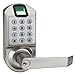 Fingerprint Door Lock, ARDWOLF A1 Keyless Biometric Keypad Door Locks with Reversible Lever and Automatic Locking, No Drills Needed - Satin Nickel, Provide with USA Local Repair Service