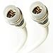WHITE Coaxial RG6 Cable 20ft UL ETL CM CATV Fire retardant SATELLITE Audio Video Cable with WEATHER SEAL ANTI CORROSSIVE BRASS Connectors primary