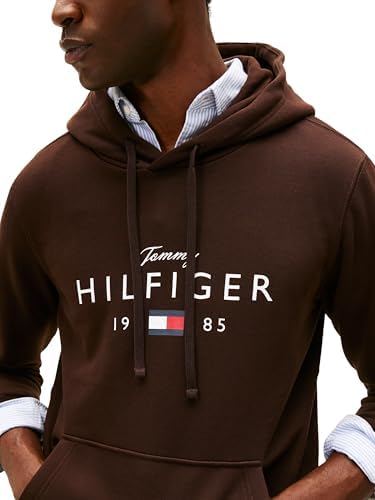 Sudadera Hombre Brand Love con Logotipo, Marrón (Chocolate), M