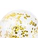 Gold Confetti Balloons - Large 18