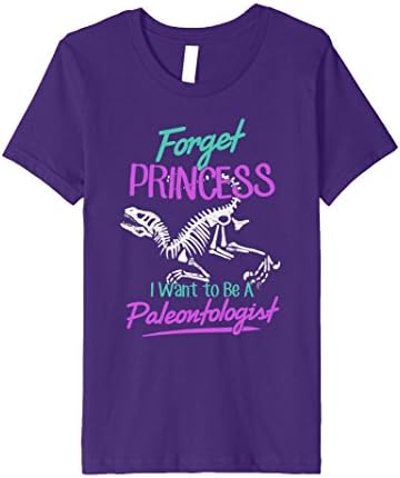 Kids Dinosaur Jr Shirt - I Want To Be A Paleontologist Tshirt 8 Purple