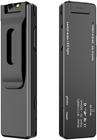 Youcink Upgraded Portable Digital Voice and Video Recorder, Audio and HD 1088P Video Recorder,Support 4GB-32GB TF Memory Card,Multifunctional Rechargeable Dictaphone with 105°Rotating Camera