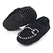 Fire Frog Baby Shoes Infant Toddler Boy Shoes Crib Bebe Classic Handsome Soft Soled Loafers Black 6-12 Months