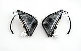 Areyourshop Front Turn Signals For Lens ZX 14R 10R 6R 636 Ninja 650F Smoke