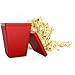 iCooker Microwave Popcorn Popper [Saves Calories] - Premium Quality Silicone Bag - Hot Air Popcorn Better than Machine - Best Popcorn Maker [Red]